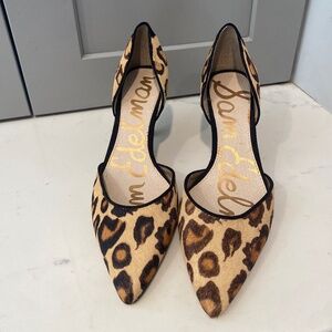 Size 6 1/2 women’s Sam Edelman Cheetah Heels
